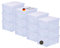 Novaliv 12x Aufbewahrungsboxen mit Deckel 5L transparente Boxen stapelbare Nestbar Storage boxes mit Clipverschluss Kunststoff BPA-frei 34x19x11 cm