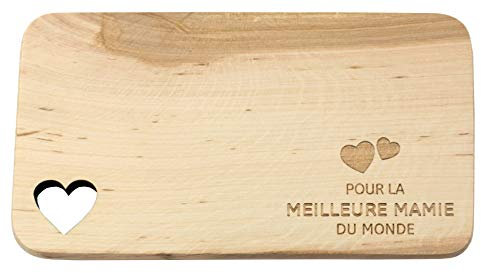 Spruchreif · Frühstücksbrettchen aus Holz · Brotzeitbrett mit Gravur · Geschenk für Familie · Holzbrettchen mit Herzausschnitt · Geschenke für Oma · Geschenke für Opa
