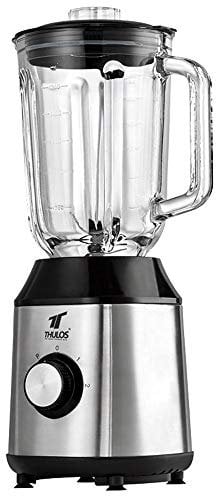 Thulos Batidora de Vaso de Acero Inoxidable,1.5 litros de Capacidad. 600W. 2 velocidades y Pulse TH-BV102.