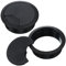 Patelai 2 Pieces Desk Grommet,Cable Wire Grommet Cord, PC Computer Desk Plastic, Tidy Wire Hole Cover Organizers, 60 mm/ 2.36 Inch Mounting Hole Diameter(Black)