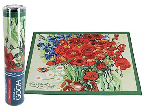 Tischsets für Esstisch, Vincent Van Gogh The Vase of Daisies and Poppies Platzdeckchen 11,6 x 40 cm