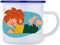 PUMUCKL Bavariashop Emaille Tasse - Mehrweg Kaffee-/Tee-/Trinkbecher Camping Outdoor - 300 ml