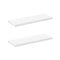 ColdShine Wandregal Regalbrett Weiß 60cm, Regale für Wand 2er-Set, Schweberegal, Lackierung ist gleichmäßig für Wohnzimmer Küche Flur Schlafzimmer Badezimmer