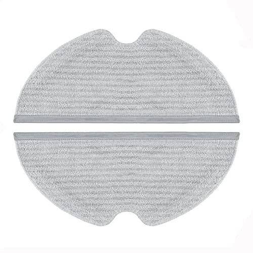 HUAYUWA Lot de 2 chiffons de nettoyage de rechange pour robot Dreame D9 - Gris
