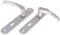 Aqbau® Türdrückerset Langschild Silber | Türdrücker | Türklinke | Türgriffe | Türbeschlag (BB Buntbart)