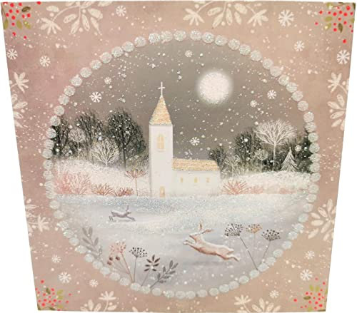 10 christliche Weihnachtskarten, quadratische Karten