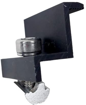 1 x Endklemme 35mm Schwarz SET inkl Schrauben Teile für Photovoltaikanlagen Endklemmen für Modulhöhe 35mm Solarmodul Halterung Photovoltaik Teile Endklemmen