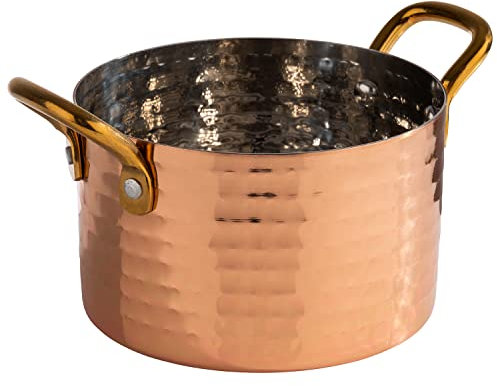 APS 40732 Serviertöpfchen MUMBAI, Edelstahl, Kupfer-Look, Ø 11,5 cm, 0,6 Liter