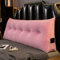UIHECTA Dreieckiges Keilkissen, Queen Ergonomische Matratze FüR Kinder Und Erwachsene, RüCkenlehne KopfstüTze, Lesekissen,Rosa,100×50×20cm