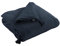Mylittlebed Edredon Dessus de lit L’Effet Papillon 90x200 cm – Chemin de lit 100% Gaze de Coton avec Finition Pompons [ Dessus de Lits et Couvre-Lits ] (Bleu Nuit)