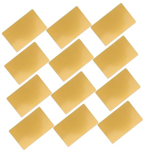 Ciieeo 50stücke Leere Metallvisitenkarten Aluminiumkarten Zum Gravieren Leere Sublimationsrohlinge Für Namensschilder Und Pokale