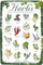 DODINO 20 x 30 cm Cartel de chapa para cocina, decoración de jardín, hierbas, pared, metal