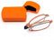 KoKoBin Faltbare Lesebrille aus Edelstahl Mini Anti-Blau Sehnhilfe für Damen und Herren Lesehilfe mit Hartschalen-Etui(Orange，+1.0)