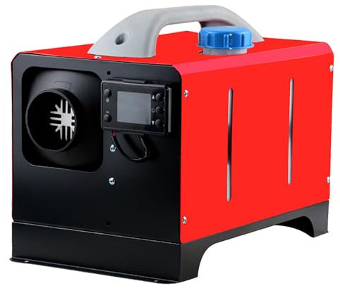 Calentador de Aire Diésel, 5 kW Calefacción Estacionaria, 12/24 V Diésel Portátil, Calentador de Estacionamiento Diésel, Calefacción Estática Furgoneta, Diésel Calentador Coche, Con control remoto