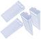 Hantoc 4er Set Gummi Türstopper Türkeil, Höhenverstellbar Rutschfest Bodentürstopper für alle Hartböden geeignet Türpuffer Boden Wandpuffer Zum Schutz Von Wand und Möbel Transparent