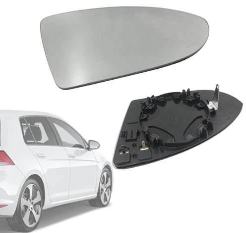Hajus 8571022 Aussenspiegel Spiegelglas Vorne Rechts Beheizbar asphärisch konvex für VW Golf 7 5G1 BA5 2014-2017