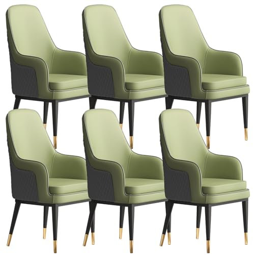 MAHNFEID Küchenstühle Moderne Wohnzimmer-Seitenstühle Aus Der Mitte des Jahrhunderts Moderner Haushalts-Make-up-Stuhl Moderne, wasserdichte Esszimmerstühle Aus Leder Für Küche,Wohnzimmer,Lounge
