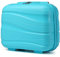 KONO Lightweight Polypropylene Travel Makeup Carrying Case Hard Shell Cosmetic Case Mini 14 Luggage Organizer