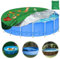 HuaMuDM 120X31CM Runde Poolabdeckung, Poolabdeckung Rund, Hundepool Abdeckung, Poolplane， Pool Abdeckplane, Abdeckung für Hundepool, Abdeckung für Pool, Round Pool Cove, Faltbarer UV Pool Abdeckplane