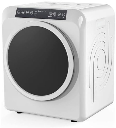 Petit sèche-Linge, sèche-Linge Haut de Gamme à Chargement Frontal de 3,5 Pieds Cubes, avec Commandes mécaniques, sèche-Linge Portable, avec écran Tactile LCD, pour Utilisation sur comptoir ou Mural