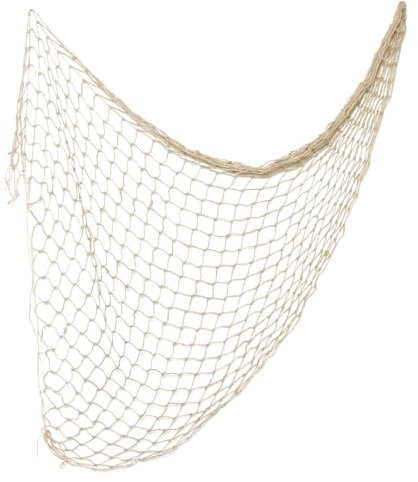 Capaneus 100x200cm Fischernetz Deko,Netz zum Aufhängen Fischnetz Deko,Maritime Deko,Netze Hintergrund Wand Deko für Karneval,Hochzeit,Party,Fotografie,Bühne,Weiß Dekoratives Zubehör