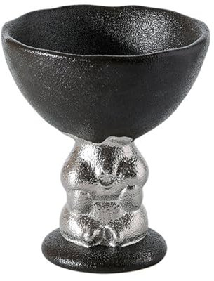 QVK Trifle Bowl Decorative Bowl Serving Bowls for Dessert Party Frifle and Fruit Bowl Vintage Centerpiece Bowl (Black)