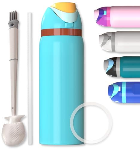 RALSACK Botella de Agua Térmica Acero Inoxidable - Botella Térmica sin BPA, Termo portátil y Reutilizable - Deporte, Camping y Oficina, Doble Aislante, Caliente/Frías, Termo Agua