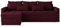 BROMARKT Sofa mit Schlaffunktion Couch L Ecksofa mit Bettkasten Schlafsofa für Wohnzimmer Couch freistehend HOT Bonellfeder 220x140x85 cm Rot