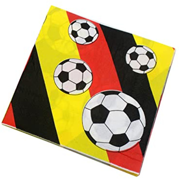 HOLIDYOYO Fußball Gedruckt Serviette Tisch Serviette Dekorative Hochzeit Bankett Event