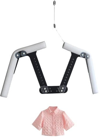 Labasuan Gruccia Invisibile Regolabile a Forma di Manichino, Supporto per Abiti in Acrilico, Gancio da Parete per Fotografia Di Abbigliamento, per Negozi, Boutique, Spettacoli Fotografici
