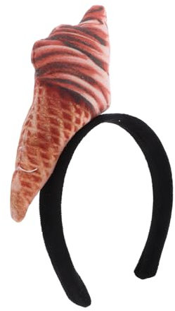 SAFIGLE Eistüten-stirnband Aus Leichtem Stoff Modisches Haar-accessoire Für Parties Paraden Und Cosplay-veranstaltungen Stilvolles Kopfschmuck-dekor