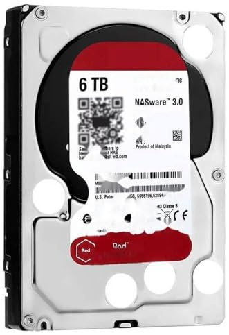 HDD Per Rosso 6TB 3.5 SATA 6 Gb/s 64MB 5400RPM Per Disco Rigido Interno Per NAS Disco Rigido Per WD60EFRX