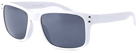 Alsino Kinder Nerd Sonnenbrille Retro Vintage Nerdbrille Jungen Mädchen Brille, Variante wählen:K-127 weiß