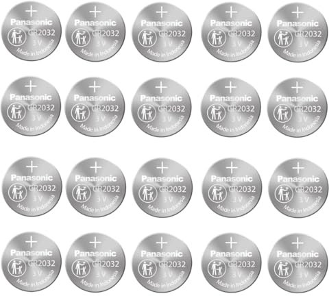 Panasonic Cr2032 - Batterie a bottone, al litio, 3 V, Dl2032 Ecr2032, 2Units of Pack of 10