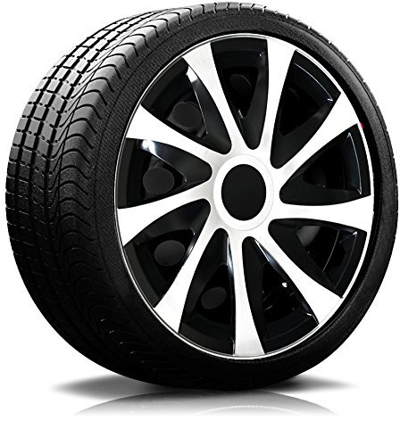 15 Zoll RKK04 Multi-Color Line (Schwarz-Weiss) Radkappen/Radzierblenden 4 Stück