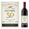 Personalised Happy Birthday Anniversary Wine Champagne Bottle Sticker Label