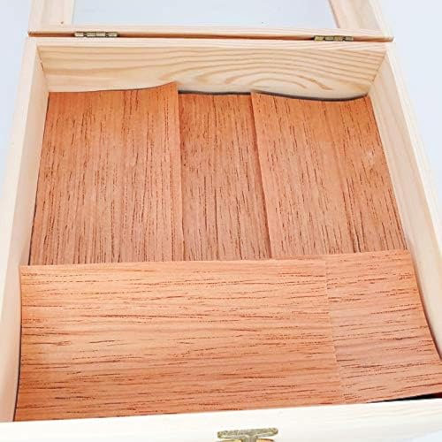 Woho Spanische Zedernblätter für Humidor, spanisches Zedernholzfurnier, Holzstreifen-Chip zum Teilen oder Anzünden von Zigarren, Humidor-Zubehör für Röhrenglas und Box, 10 Stück (1 Stück)