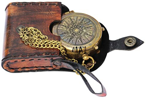 MAI Taschenkompass zum Wandern, Survival-Instrument Antik So You Can Always Find Your Way Back Home Gravierte Camping Taschenkompass Nautischer Kompass Vintage Navigation Outdoor Kompass von
