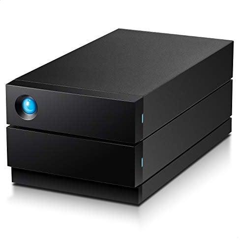 LaCie 2big RAID da 28TB, Hard Disk Esterno per Desktop, Classe Enterprise, Thunderbolt 3, USB-C, 7200 RPM, per Mac e PC Desktop, 5 anni Rescue Services (STHJ28000800)