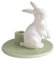 Dottir Nordic Design - Kerzenhalter - Geburtstagsgeschichten Hase - Porzellan - Ø8,5 x H8 cm