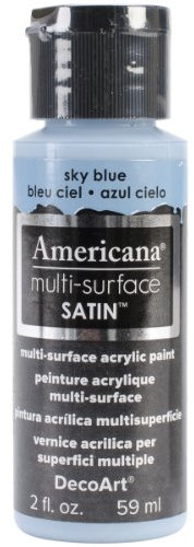 Americana Multi-Surface Pintura Acrílica Satén 2 Oz Azul Cielo