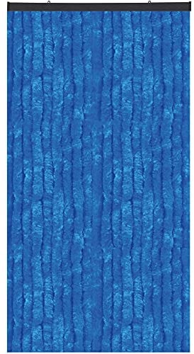Bestlivings Flauschvorhang in Sondergröße - Türvorhang Breite: 100cm - Länge: 275cm, Blau
