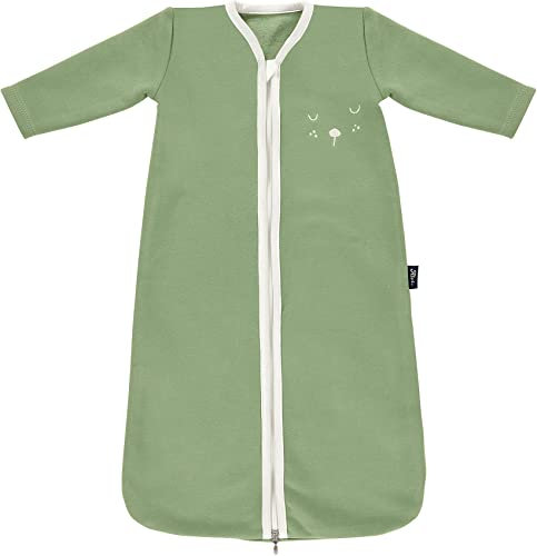 Schlafsack Bio-Baumwolle - TOG 1,0 - Felpa Nap green, 100 cm