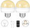 BLUEYE Rechargeable Light Bulbs with Timer and Remote,5000mAh Dimmable Battery Operated Emergency Light,8W,50W Equivalent,450Lumens,E27 Detachable Charging,3CCT,Soft Warm,Non Hardwired