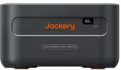 Jackery Akku 1000 Plus, 1264Wh Erweiterungsakku, aufgeladen mit Jackery Explorer 1000 Plus