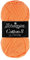 Scheepjes Cotton 8 Baumwollgarn orange hell | Häkelwolle reine Baumwolle zum Stricken und Häkeln | 100% Baumwolle | 50g ~170m für Nadelstärke 3 mm (639)