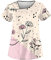Kasacks Damen Berufsbekleidung Kittel Mit Motiv Berufskleidung Pflegekasacks Altenpflege Kassaks Frauen (6-Beige, XL)
