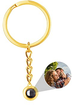 Cercle Photo Personnalisé Porte - Clés Projection Porte - Clés Homme, Femme, Ami Cadeau De Couple