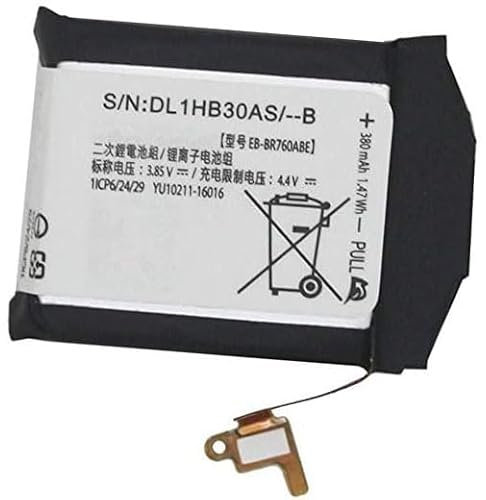 Ukkipower Ersatz Akku EB-BR760ABE Für Gear SM-R760 SM-R770 SM-R765 Gear S3 Classic GH43-04699A EB-BR760ABE Series Watch Batterie (3.85V, 380mAh)
