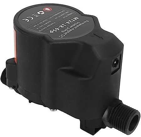 Pompa Booster Pressione Acqua, Pompa Booster Doccia, Pompa Booster Doccia a Induzione Automatica a Basso Rumore per Bagno DC24V (Spina europea 100‑240 V)